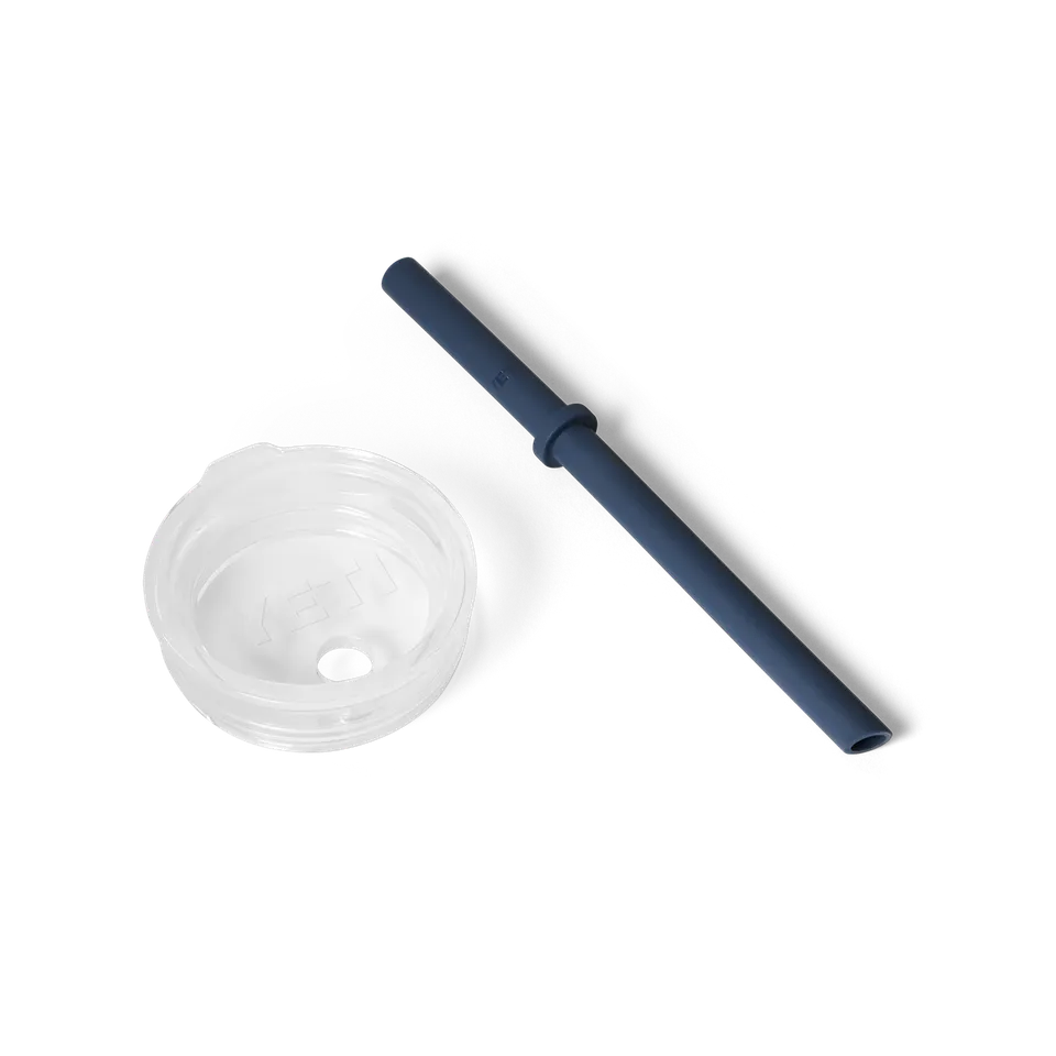 YETI Rambler Small Couvercle paille silicone bleu marine