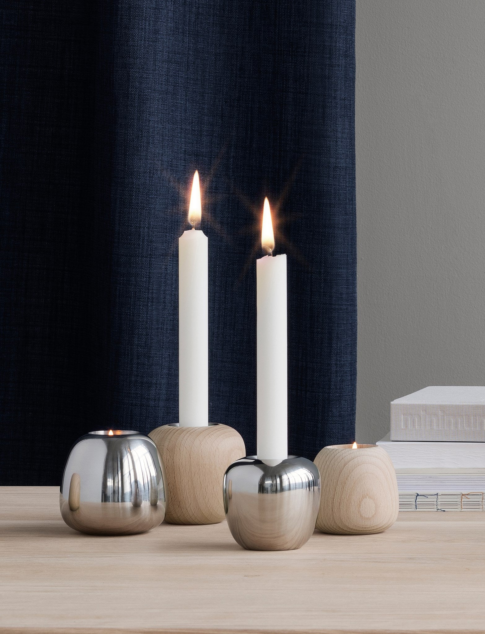 Stelton Ora bougeoir 6,5 cm inox réversible