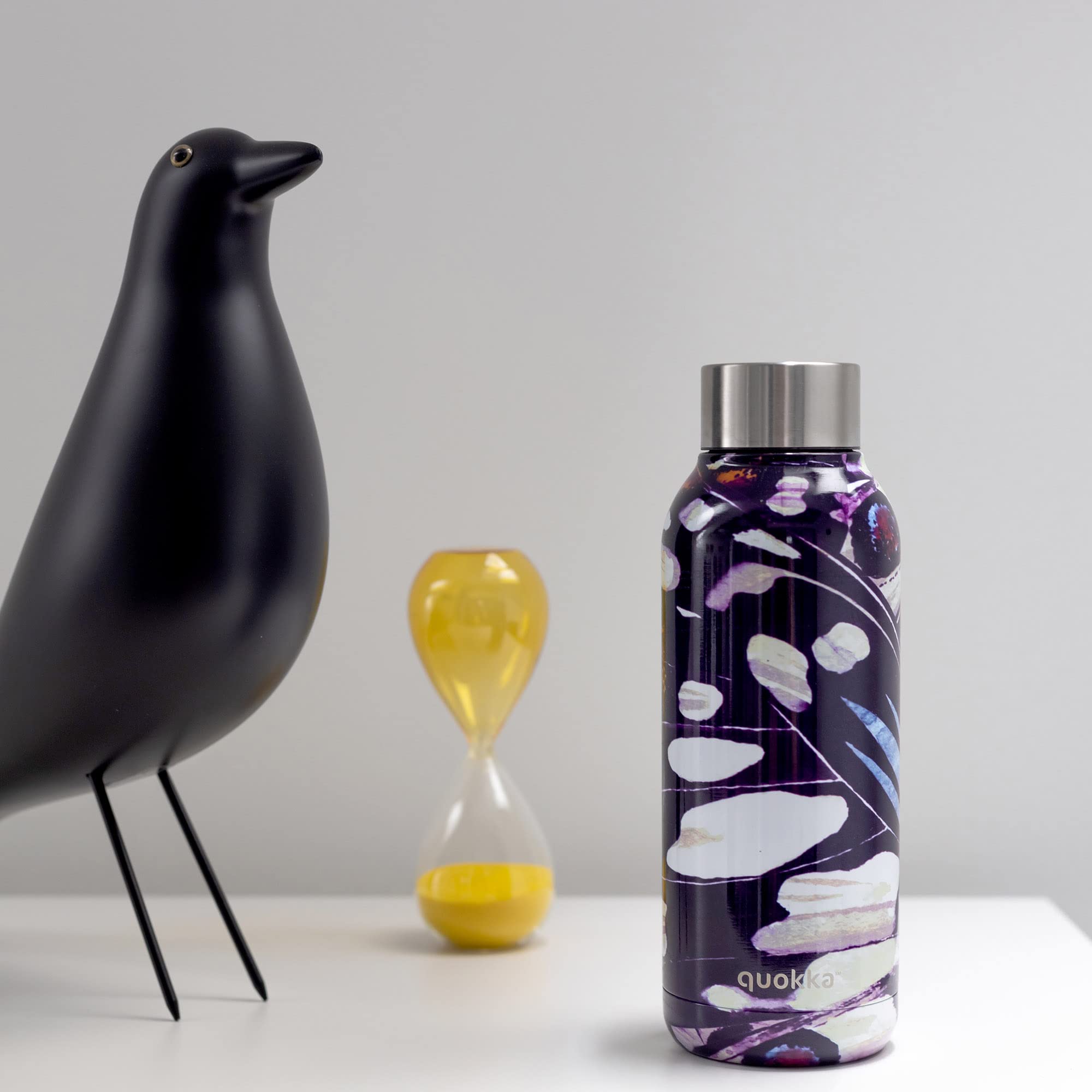Quokka Solid Bouteille Inox 510 ml Ailes Violet isotherme