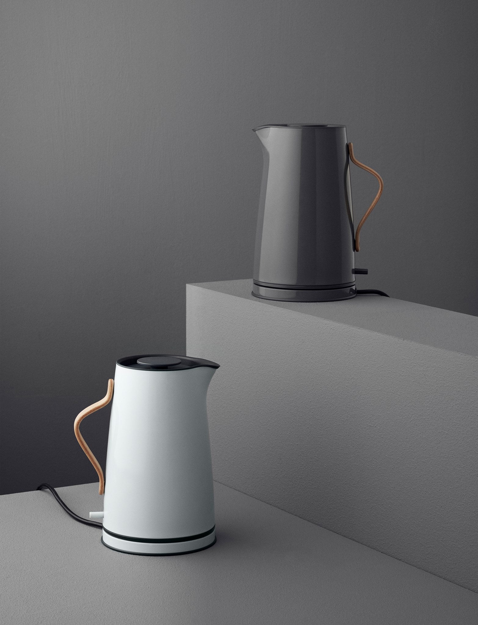 Stelton Emma bouilloire électrique 1,2 L gris hêtre