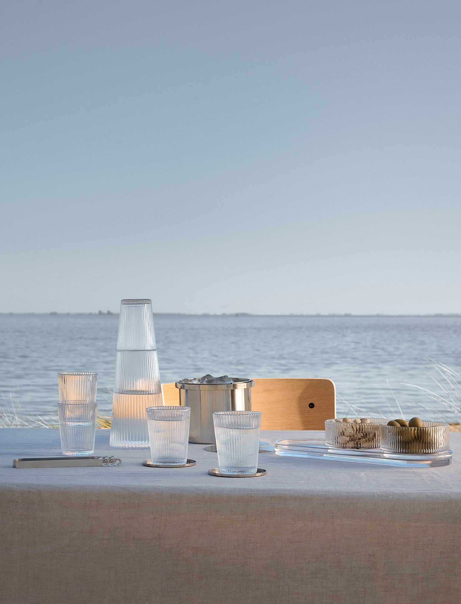 Stelton Cylinda-line seau à glace 1 L inox Arne Jacobsen