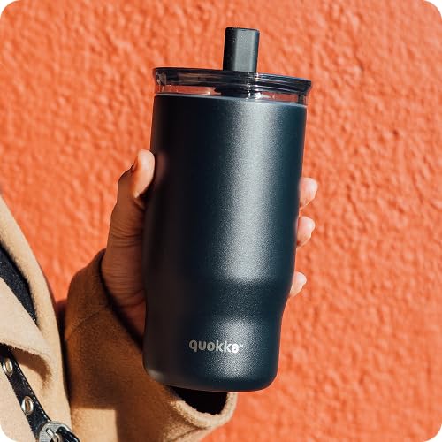 Quokka Mist Black 720 ml gobelet isotherme paille