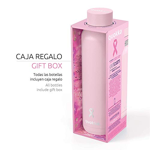 Quokka Solid Quartz Pink bouteille isotherme 630 ml