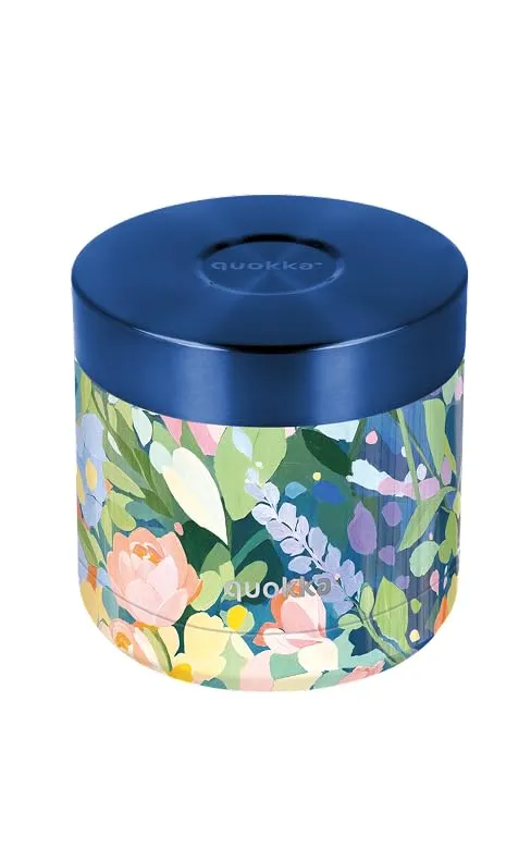 Quokka Whim boîte alimentaire Floral Party 600 ml inox enfant