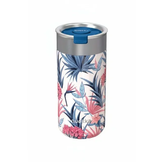 Quokka Boost gobelet isotherme Blue Garden 400 ml infuseur thé