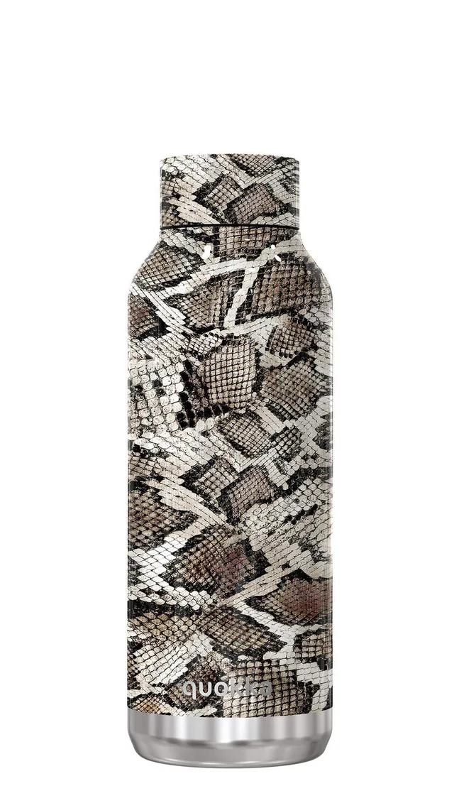 Quokka Solid Snake Print bouteille isotherme 510 ml noir