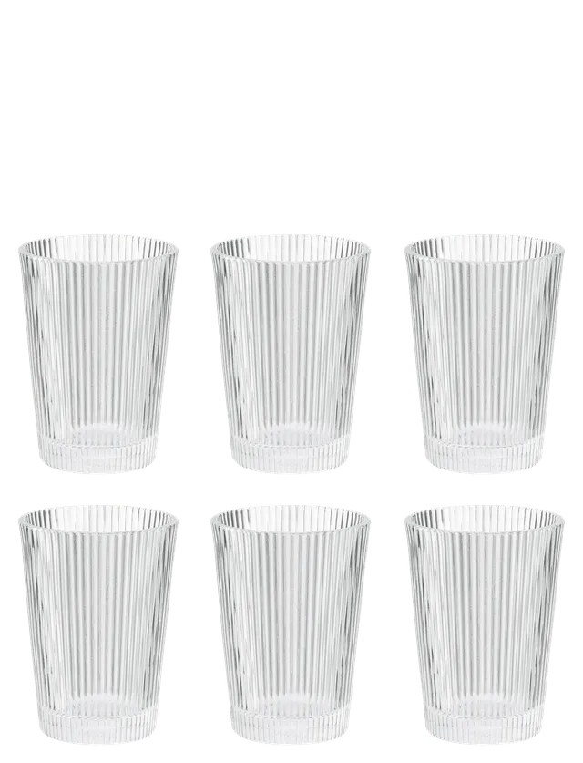 Stelton Pilastro verres 240 ml lot 6 empilables