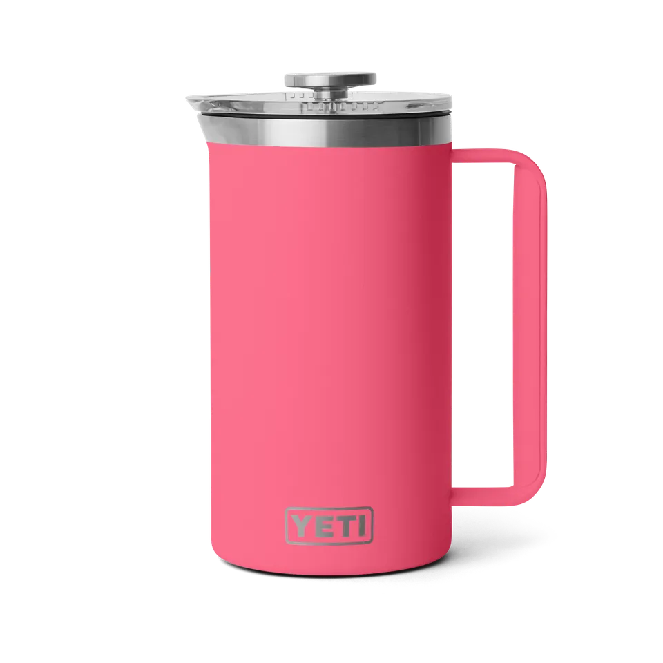 YETI Rambler Cafetière Piston 1 L Rose Isotherme Inox