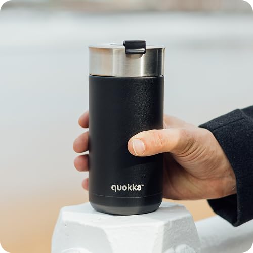 Quokka Boost gobelet isotherme Carbon Black 400 ml infuseur
