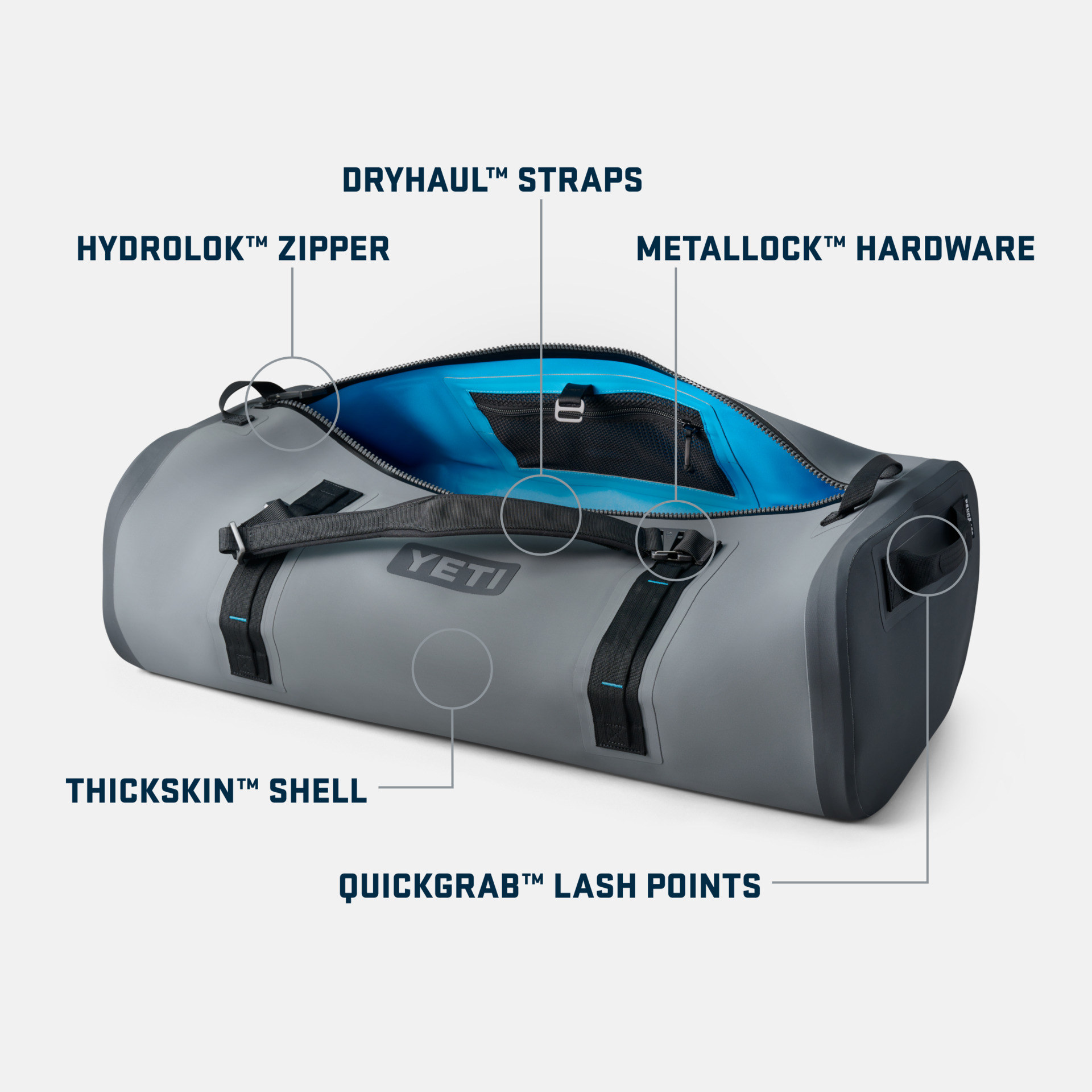 YETI Panga 100L Sac étanche Storm Grey 100 L