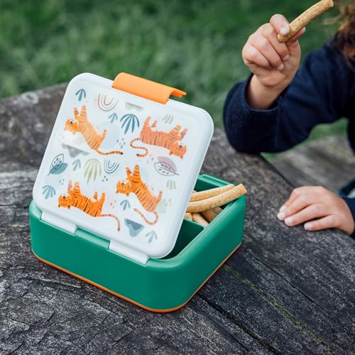 Quokka Twist Kids Tigers boîte sandwich 3 compartiments