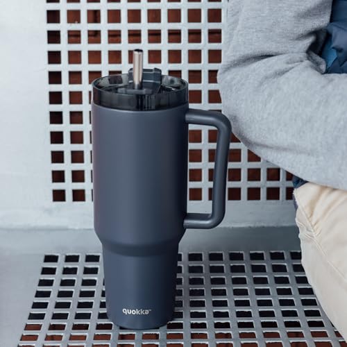 Quokka Stream Mug Isotherme Noir XL 1200 ml Inox