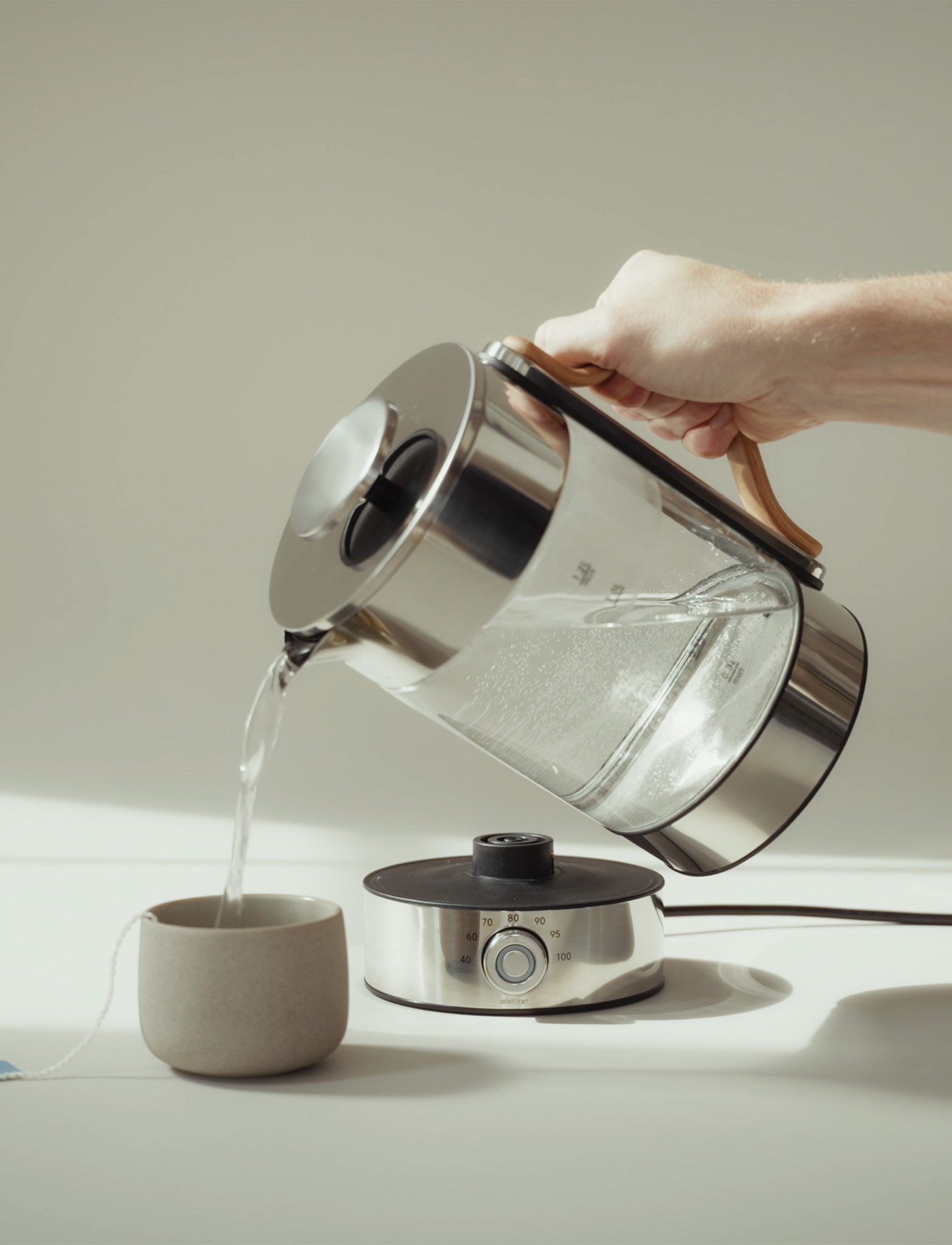 Stelton Emma bouilloire électrique 1,2 L température réglable