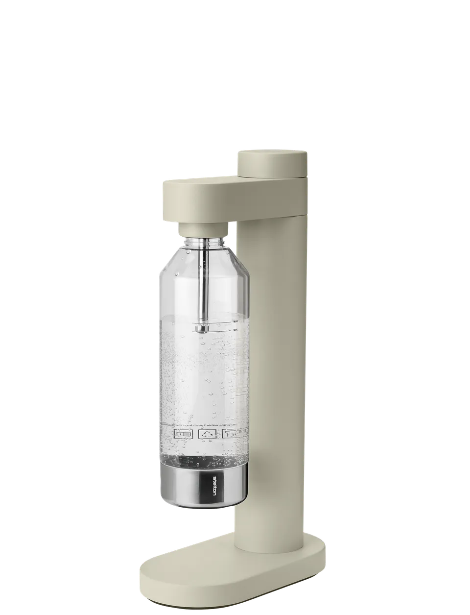 Stelton Brus carbonateur eau gazeuse inox bouteille PET