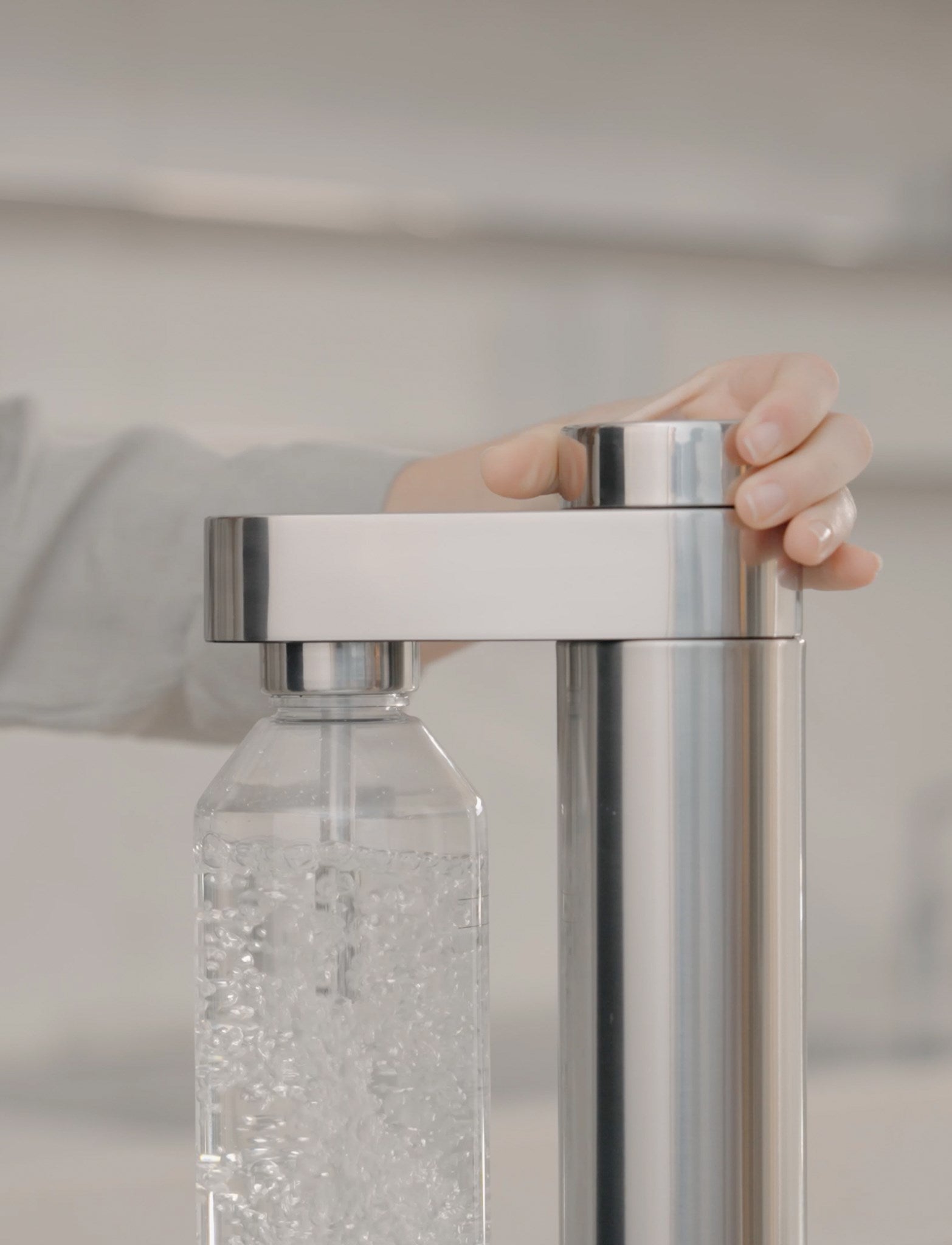 Stelton Brus machine eau gazeuse acier inoxydable