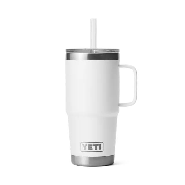YETI Rambler 25 oz Straw Mug isotherme 739 ml blanc