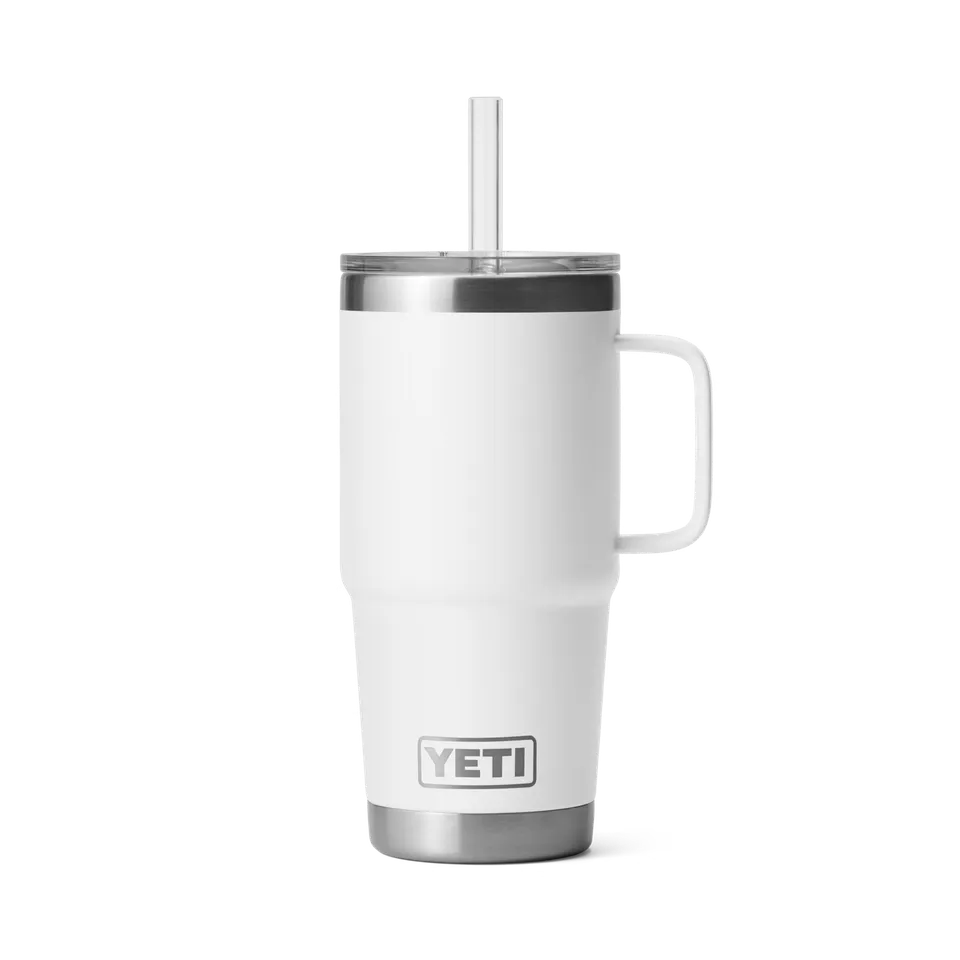 YETI Rambler 25 oz Straw Mug isotherme 739 ml blanc