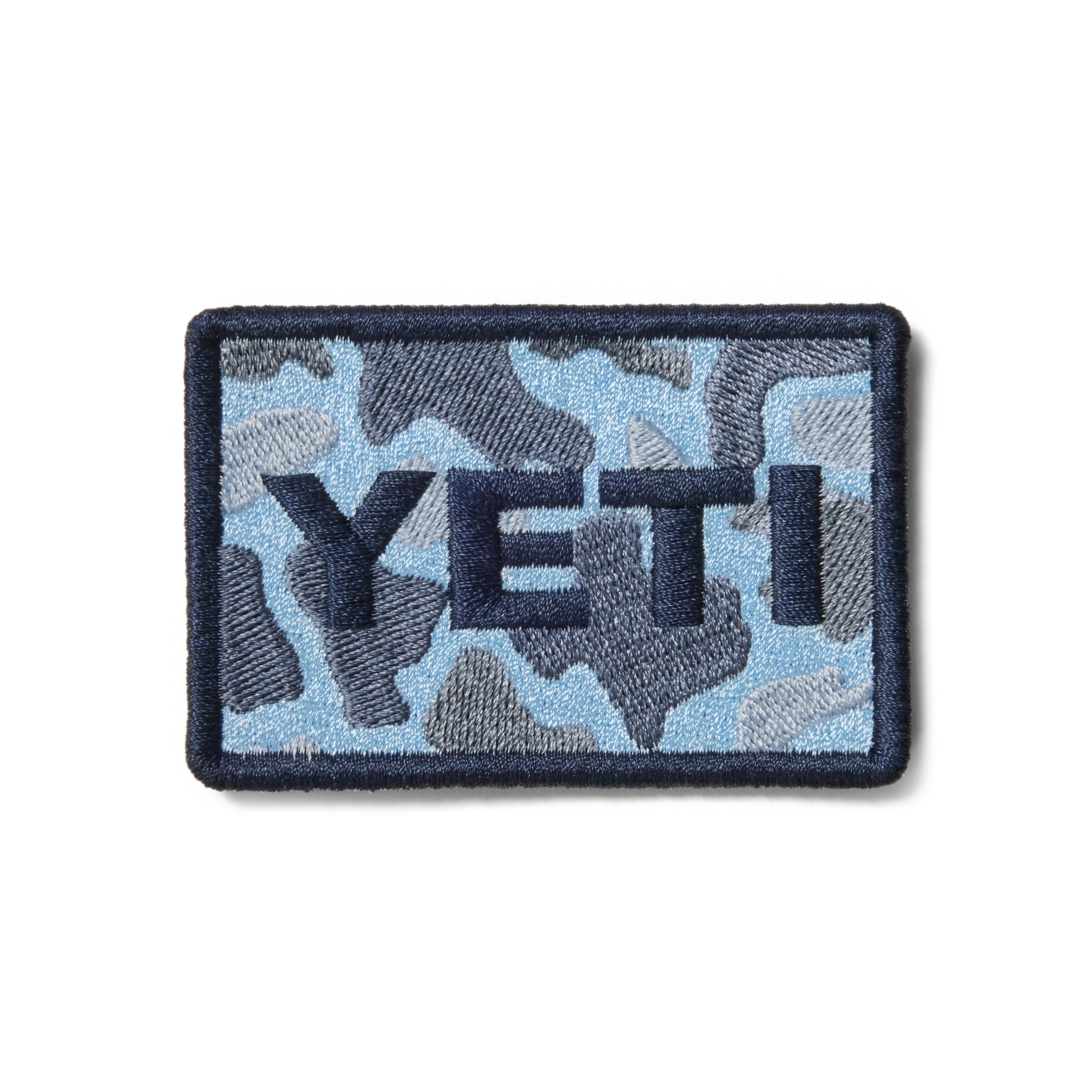 YETI Blue Camo Patch écusson scratch 5x7 cm