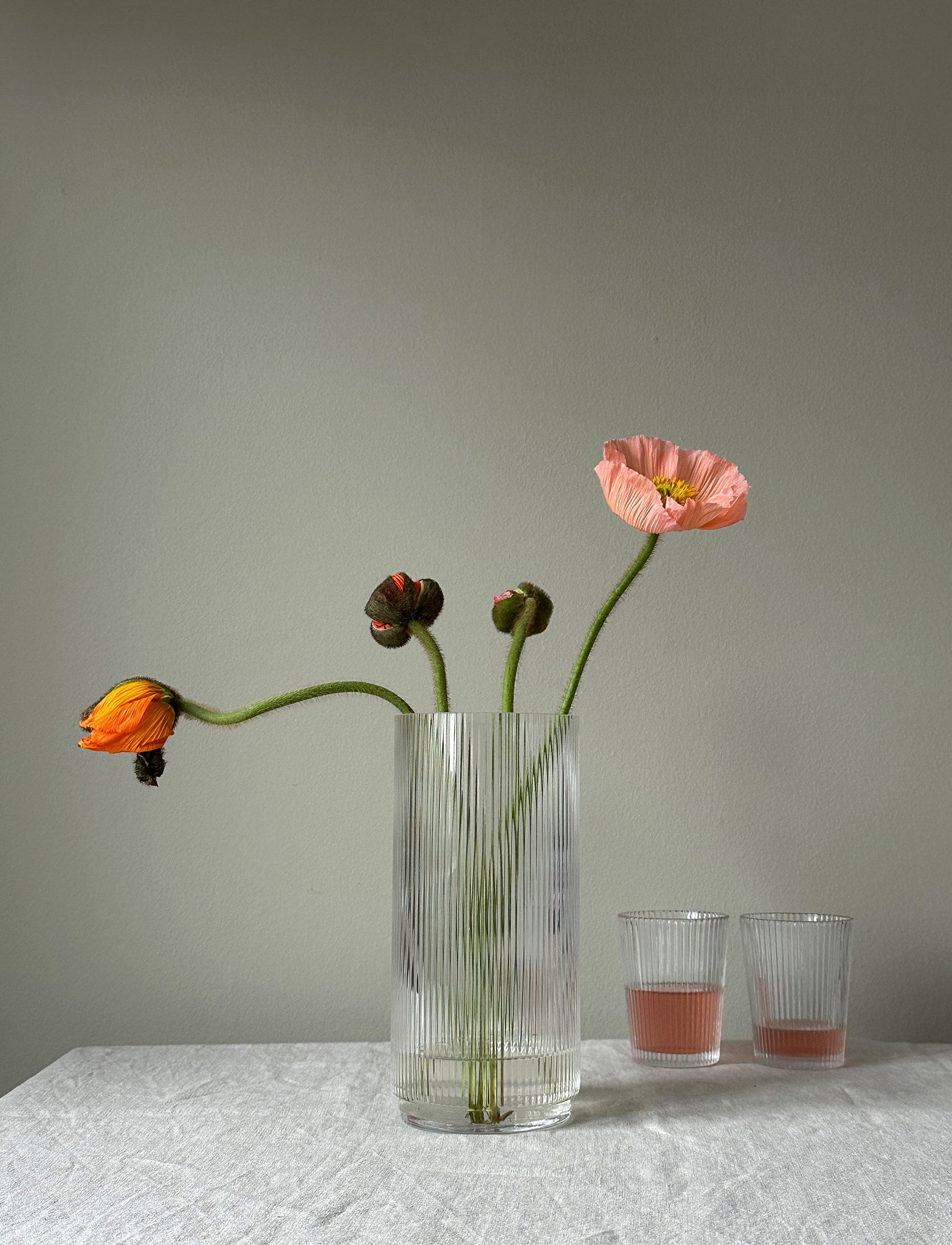 Stelton Pilastro vase en verre 21 cm transparent