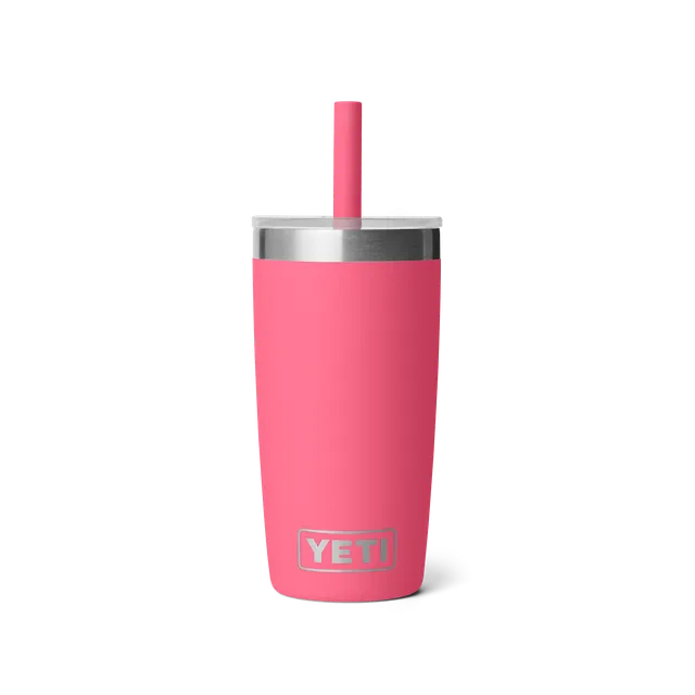 YETI Rambler Jr 10 oz gobelet isotherme 295 ml rose paille