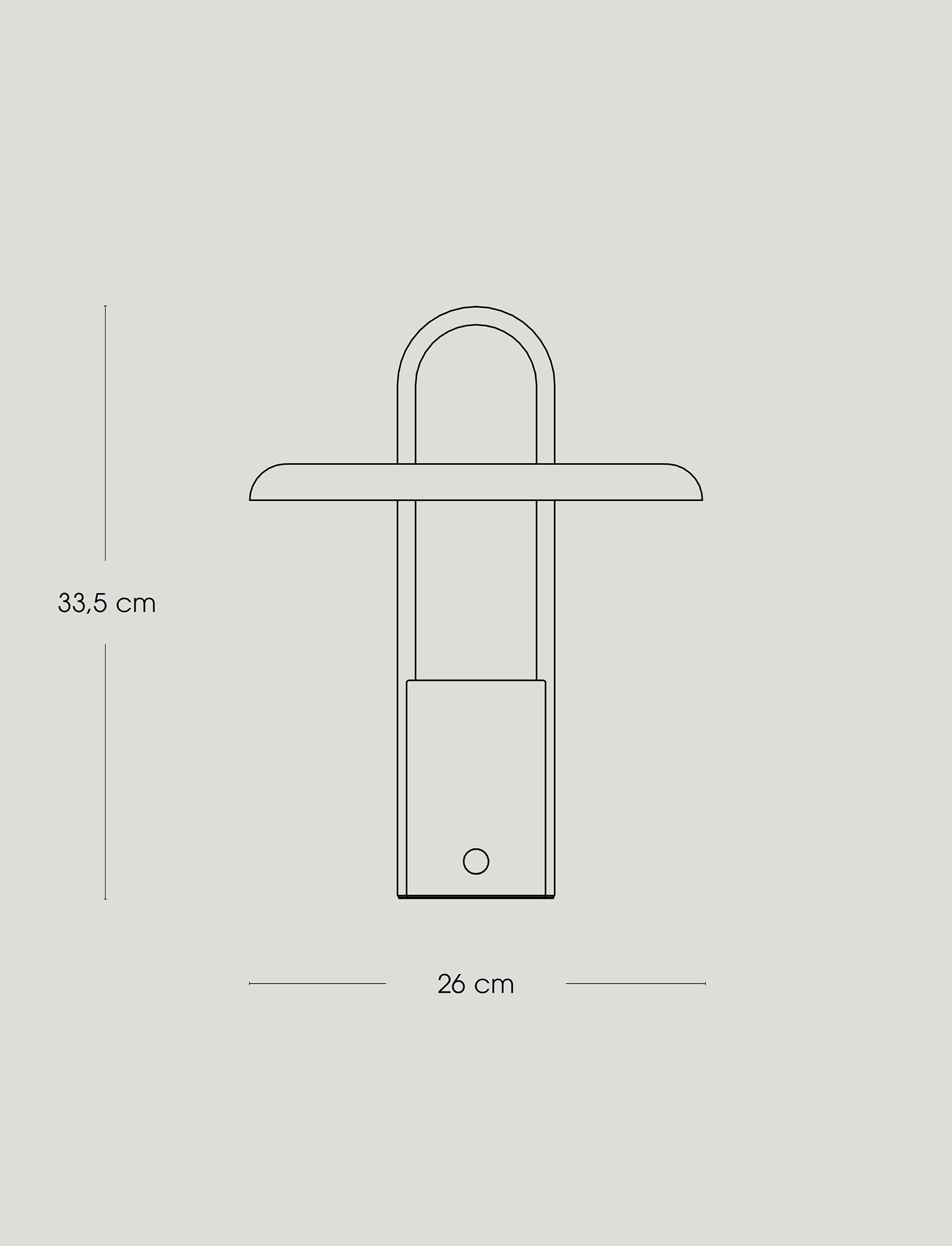 Stelton Pier lampe LED portable 33,5 cm extérieure