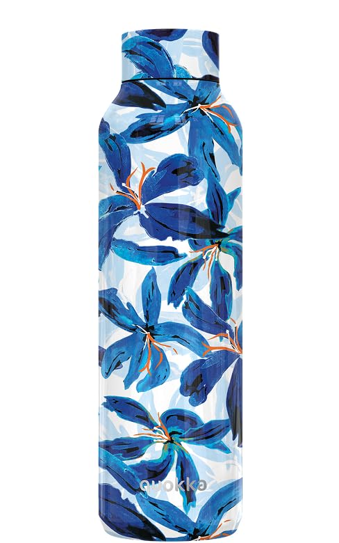 Quokka Solid Blue Hibiscus bouteille isotherme 630 ml