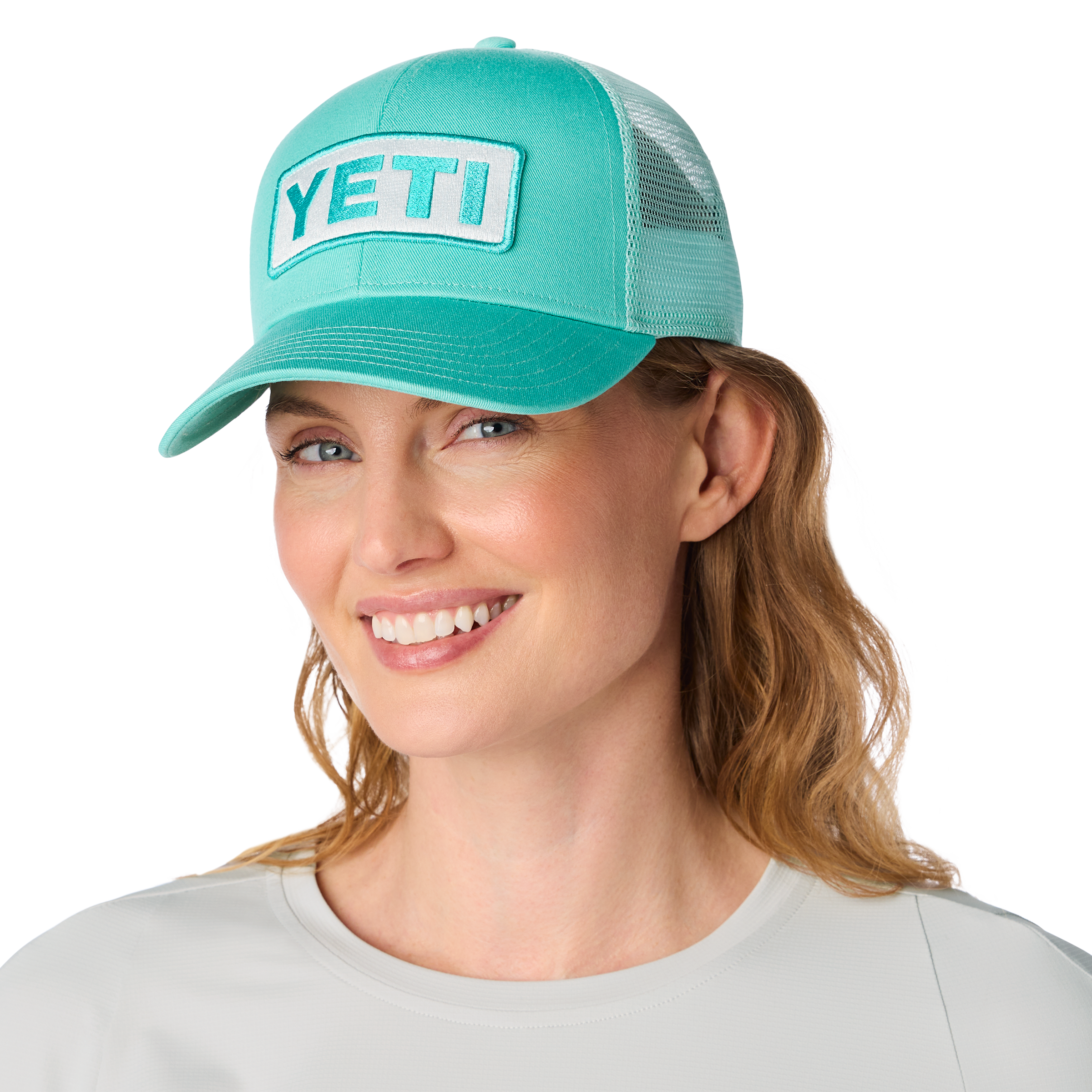 YETI Logo Badge casquette trucker ocean coton