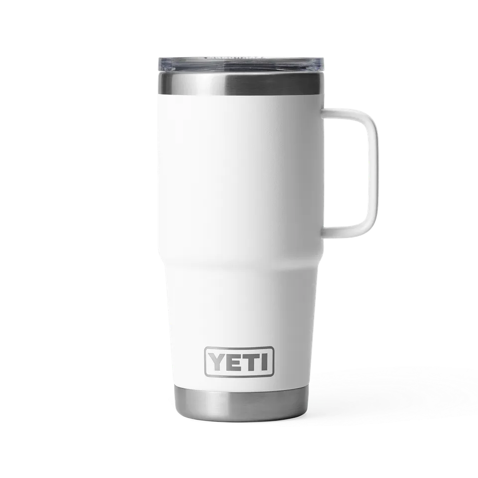 YETI Rambler 20 oz mug voyage 591 ml blanc poignée