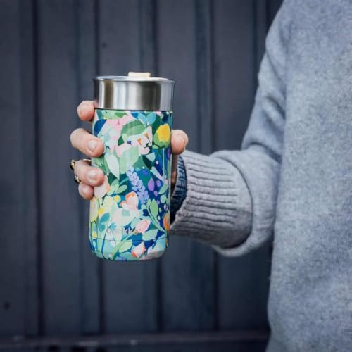 Quokka Boost Floral Party gobelet café 400 ml inox isotherme