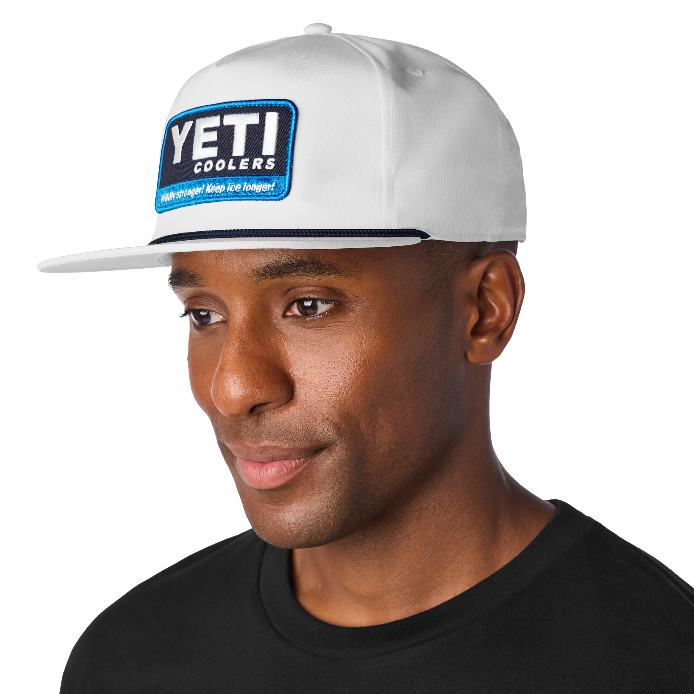 YETI Coolers casquette Flat Brim Rope blanche coton