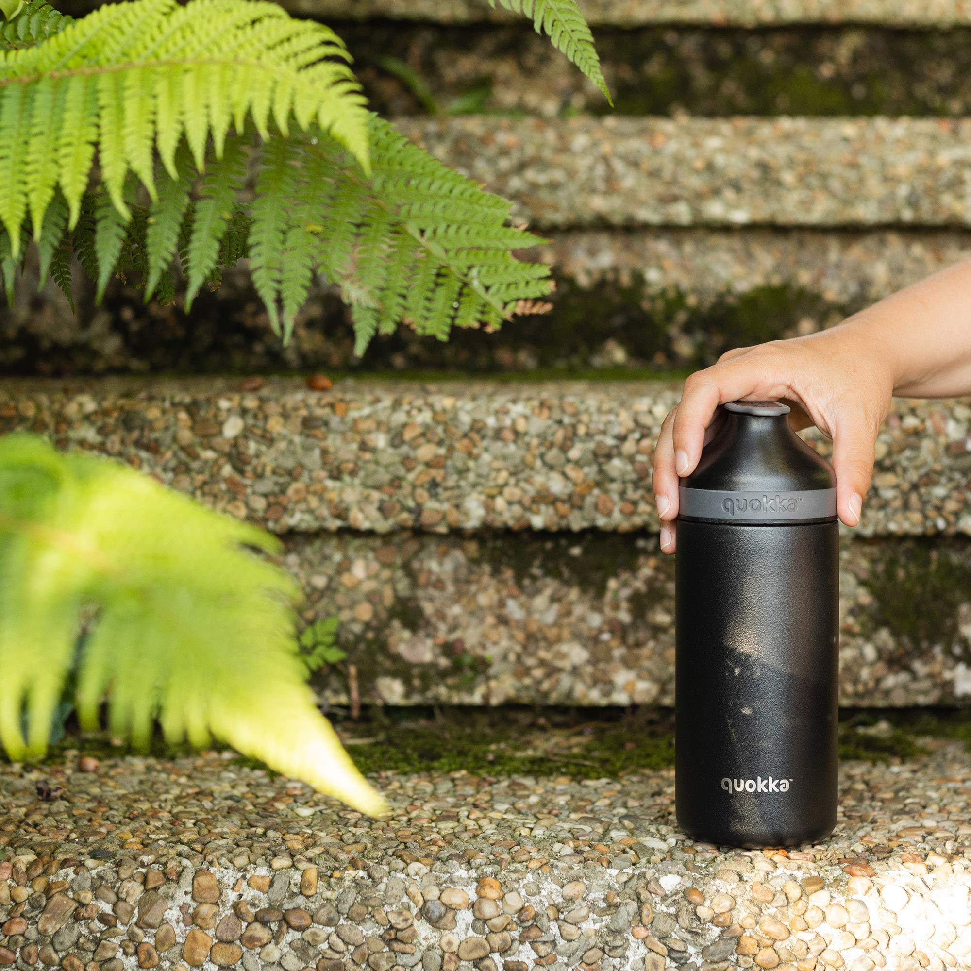 Quokka Mineral Steel Dark Mode 335 ml bouteille isotherme