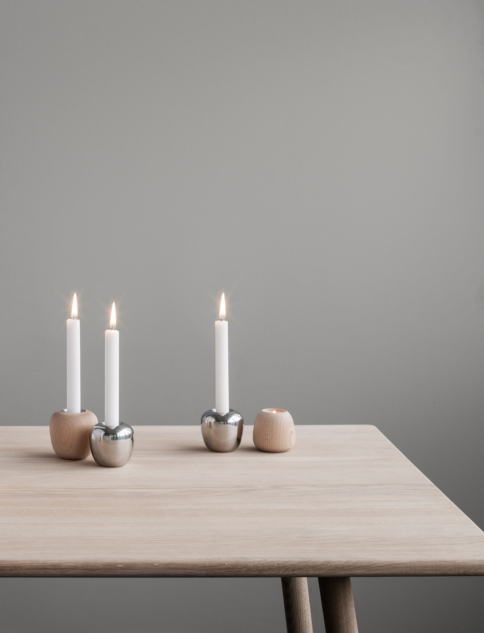 Stelton Ora bougeoir 6,5 cm inox réversible