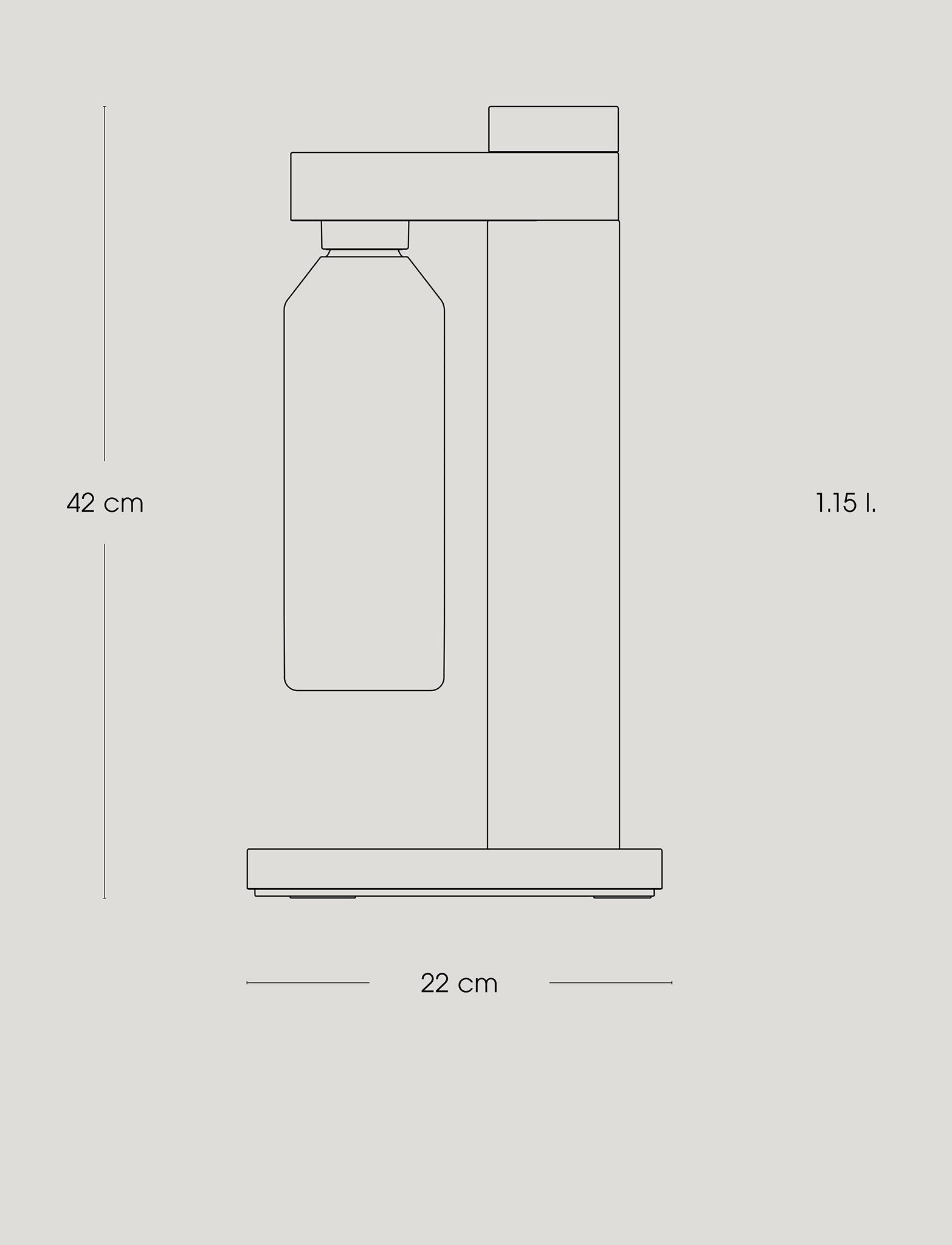 Stelton Brus carbonateur eau gazeuse inox