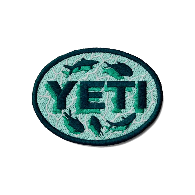YETI Outdoor Gear Ripples Patch écusson bleu