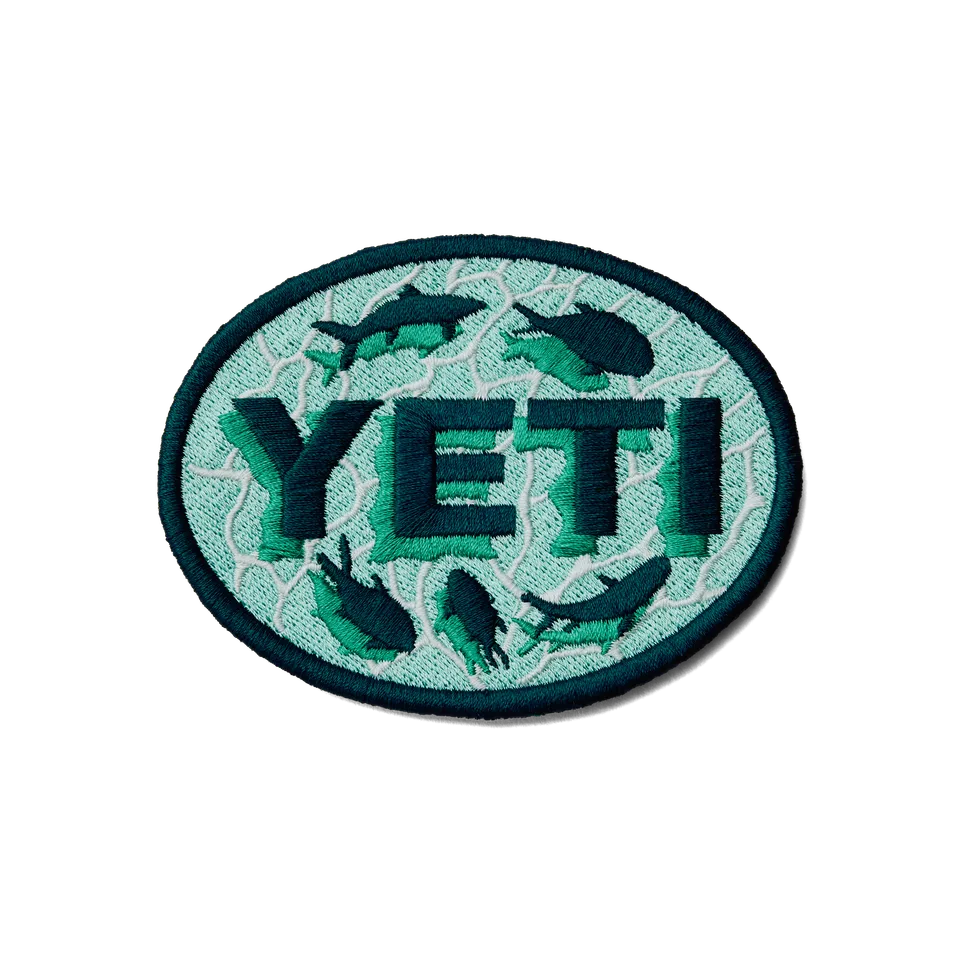 YETI Outdoor Gear Ripples Patch écusson bleu
